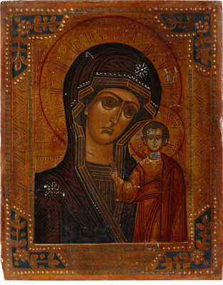 Икона "Богоматерь с младенцем"